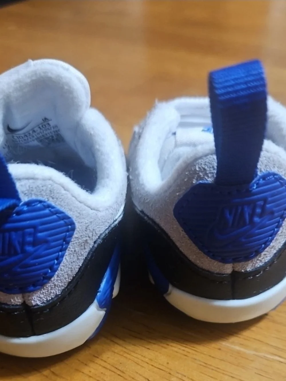 Nike Kids Grey, White & Blue Athletic Sneakers